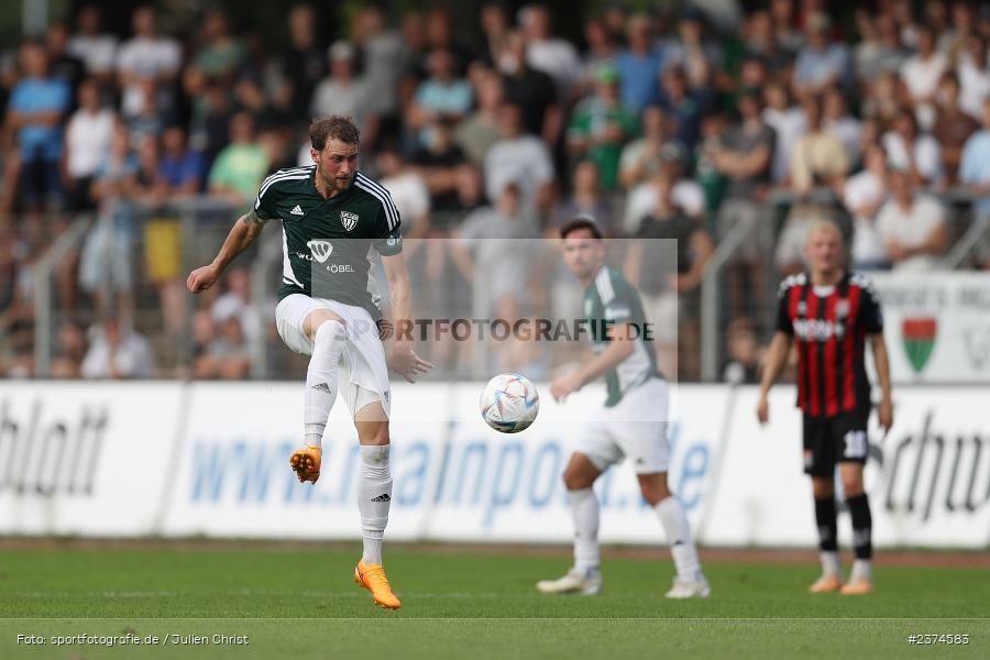 Tom Feulner, Sachs-Stadion, Schweinfurt, 15.08.2023, sport, action, BFV, Fussball, Saison 2023/2024, 2. Runde, Toto-Pokal, TSV, FCS, TSV Aubstadt, 1. FC Schweinfurt 05 - Bild-ID: 2374583