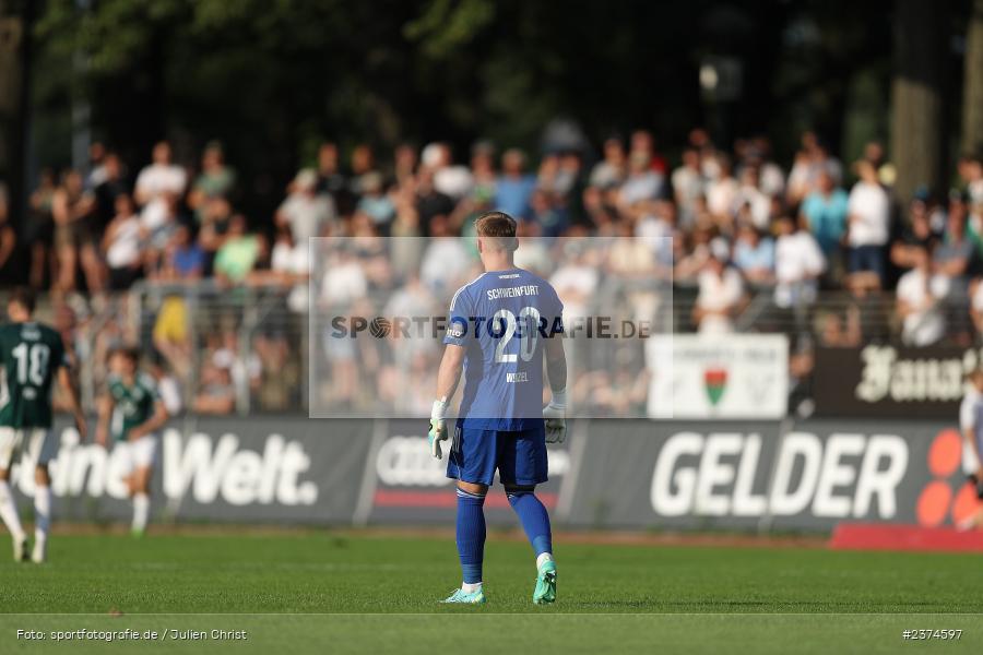 Lukas Wenzel, Sachs-Stadion, Schweinfurt, 15.08.2023, sport, action, BFV, Fussball, Saison 2023/2024, 2. Runde, Toto-Pokal, TSV, FCS, TSV Aubstadt, 1. FC Schweinfurt 05 - Bild-ID: 2374597 Lukas Wenzel, Sachs-Stadion, Schweinfurt, 15.08.2023, sport, action, BFV, Fussball, Saison 2023/2024, 2. Runde, Toto-Pokal, TSV, FCS, TSV Aubstadt, 1. FC Schweinfurt 05 - Bild-ID: 2374597
