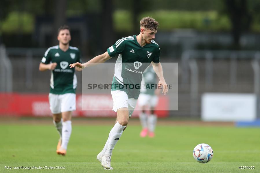 Luca Trslic, Sachs-Stadion, Schweinfurt, 15.08.2023, sport, action, BFV, Fussball, Saison 2023/2024, 2. Runde, Toto-Pokal, TSV, FCS, TSV Aubstadt, 1. FC Schweinfurt 05 - Bild-ID: 2374605
