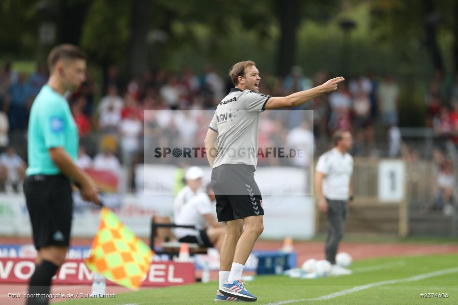 Julian Grell, Sachs-Stadion, Schweinfurt, 15.08.2023, sport, action, BFV, Fussball, Saison 2023/2024, 2. Runde, Toto-Pokal, TSV, FCS, TSV Aubstadt, 1. FC Schweinfurt 05 - Bild-ID: 2374606