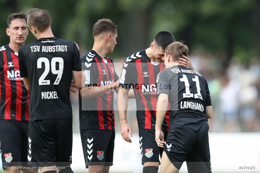 Leonard Langhans, Sachs-Stadion, Schweinfurt, 15.08.2023, sport, action, BFV, Fussball, Saison 2023/2024, 2. Runde, Toto-Pokal, TSV, FCS, TSV Aubstadt, 1. FC Schweinfurt 05 - Bild-ID: 2374625