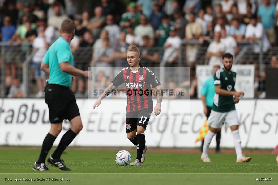 Jens Trunk, Sachs-Stadion, Schweinfurt, 15.08.2023, sport, action, BFV, Fussball, Saison 2023/2024, 2. Runde, Toto-Pokal, TSV, FCS, TSV Aubstadt, 1. FC Schweinfurt 05 - Bild-ID: 2374631