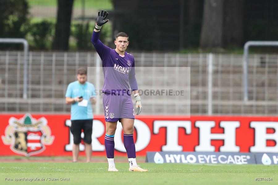 Maximilian Weisbäcker, Sachs-Stadion, Schweinfurt, 15.08.2023, sport, action, BFV, Fussball, Saison 2023/2024, 2. Runde, Toto-Pokal, TSV, FCS, TSV Aubstadt, 1. FC Schweinfurt 05 - Bild-ID: 2374634