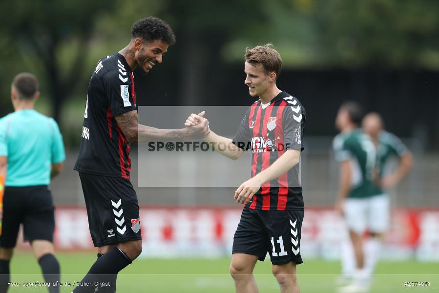 Michael Dellinger, Sachs-Stadion, Schweinfurt, 15.08.2023, sport, action, BFV, Fussball, Saison 2023/2024, 2. Runde, Toto-Pokal, TSV, FCS, TSV Aubstadt, 1. FC Schweinfurt 05 - Bild-ID: 2374651