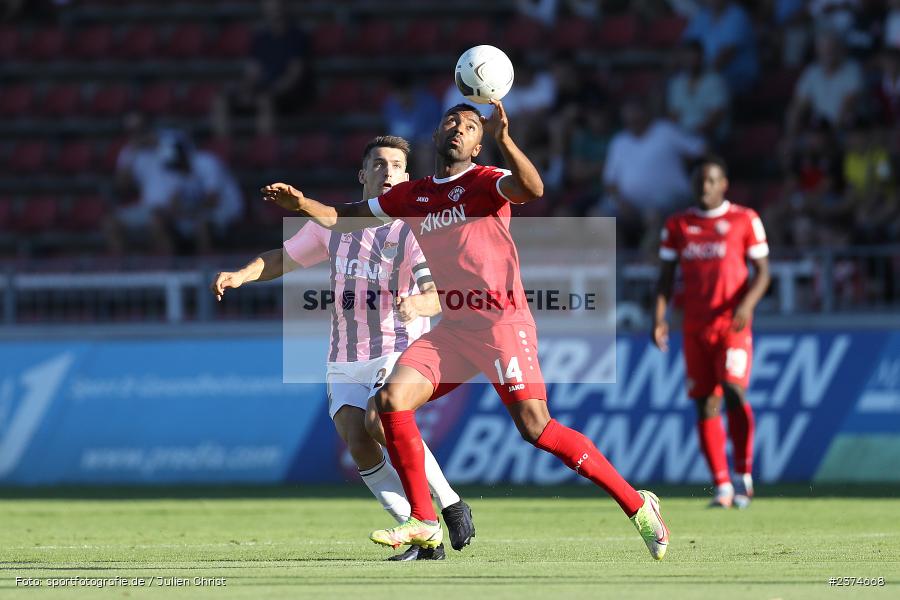 Saliou Sané, FLYERALARM Arena, Würzburg, 18.08.2023, sport, action, BFV, Fussball, Saison 2023/2024, 5. Spieltag, Regionalliga Bayern, TSV, FWK, TSV Aubstadt, FC Würzburger Kickers - Bild-ID: 2374668
