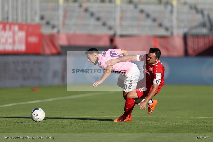 Timo Pitter, FLYERALARM Arena, Würzburg, 18.08.2023, sport, action, BFV, Fussball, Saison 2023/2024, 5. Spieltag, Regionalliga Bayern, TSV, FWK, TSV Aubstadt, FC Würzburger Kickers - Bild-ID: 2374677