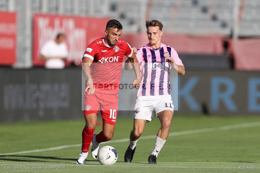 Dardan Karimani, FLYERALARM Arena, Würzburg, 18.08.2023, sport, action, BFV, Fussball, Saison 2023/2024, 5. Spieltag, Regionalliga Bayern, TSV, FWK, TSV Aubstadt, FC Würzburger Kickers - Bild-ID: 2374682 Dardan Karimani, FLYERALARM Arena, Würzburg, 18.08.2023, sport, action, BFV, Fussball, Saison 2023/2024, 5. Spieltag, Regionalliga Bayern, TSV, FWK, TSV Aubstadt, FC Würzburger Kickers - Bild-ID: 2374682