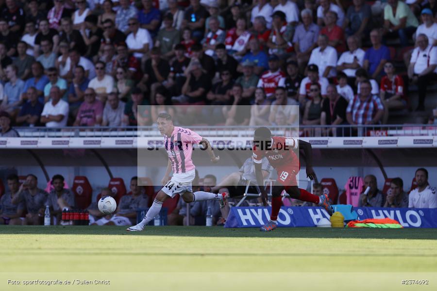 Martin Thomann, FLYERALARM Arena, Würzburg, 18.08.2023, sport, action, BFV, Fussball, Saison 2023/2024, 5. Spieltag, Regionalliga Bayern, TSV, FWK, TSV Aubstadt, FC Würzburger Kickers - Bild-ID: 2374692