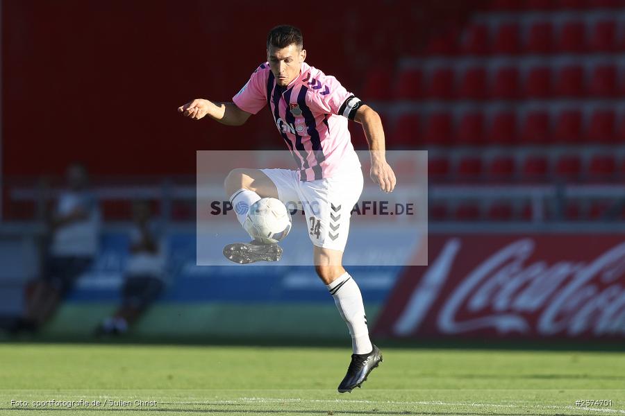 Ben Müller, FLYERALARM Arena, Würzburg, 18.08.2023, sport, action, BFV, Fussball, Saison 2023/2024, 5. Spieltag, Regionalliga Bayern, TSV, FWK, TSV Aubstadt, FC Würzburger Kickers - Bild-ID: 2374701