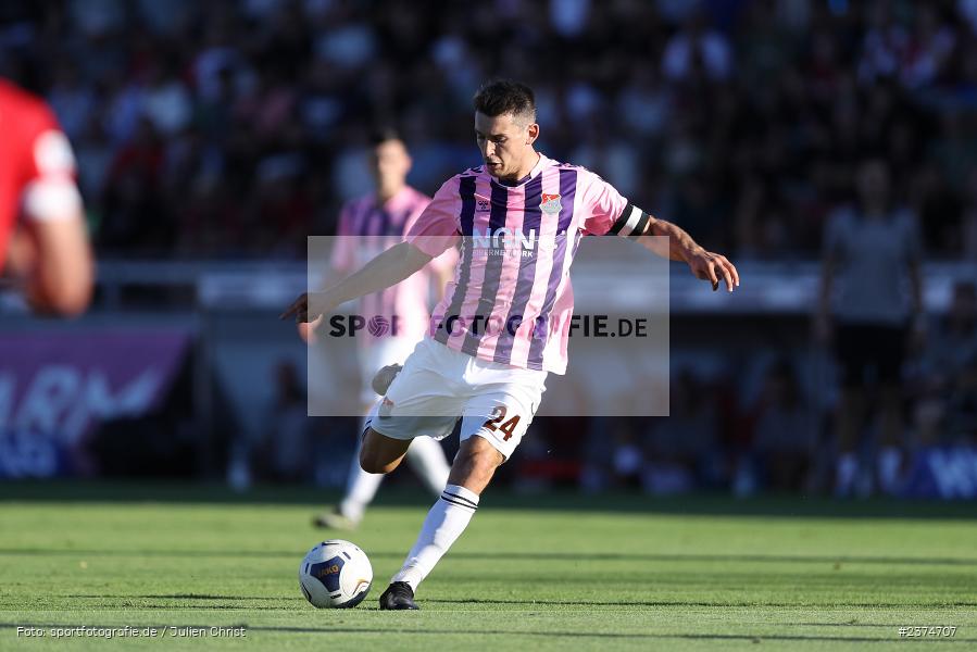 Ben Müller, FLYERALARM Arena, Würzburg, 18.08.2023, sport, action, BFV, Fussball, Saison 2023/2024, 5. Spieltag, Regionalliga Bayern, TSV, FWK, TSV Aubstadt, FC Würzburger Kickers - Bild-ID: 2374707