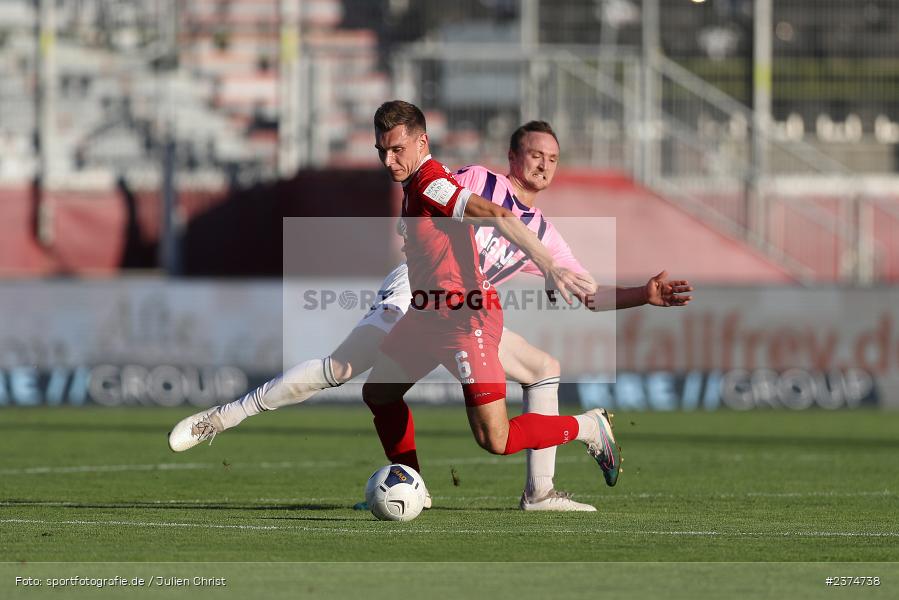 Marius Wegmann, FLYERALARM Arena, Würzburg, 18.08.2023, sport, action, BFV, Fussball, Saison 2023/2024, 5. Spieltag, Regionalliga Bayern, TSV, FWK, TSV Aubstadt, FC Würzburger Kickers - Bild-ID: 2374738