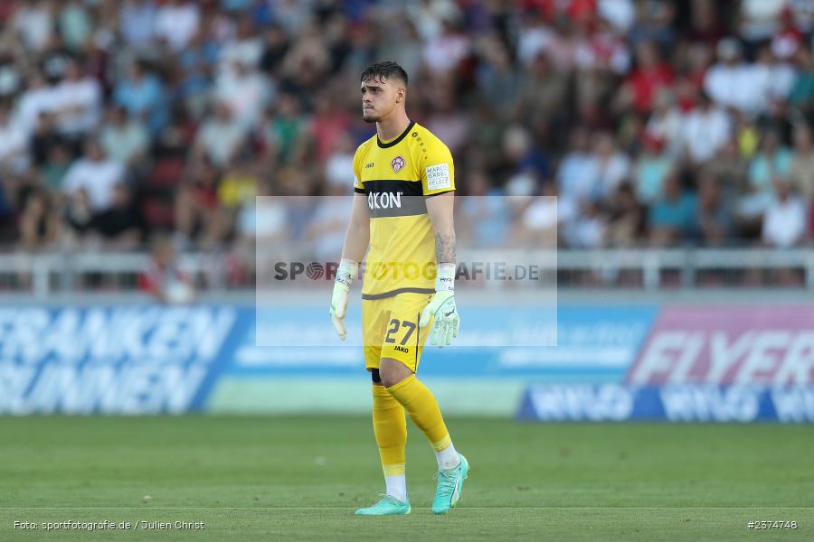 Vincent Friedsam, FLYERALARM Arena, Würzburg, 18.08.2023, sport, action, BFV, Fussball, Saison 2023/2024, 5. Spieltag, Regionalliga Bayern, TSV, FWK, TSV Aubstadt, FC Würzburger Kickers - Bild-ID: 2374748