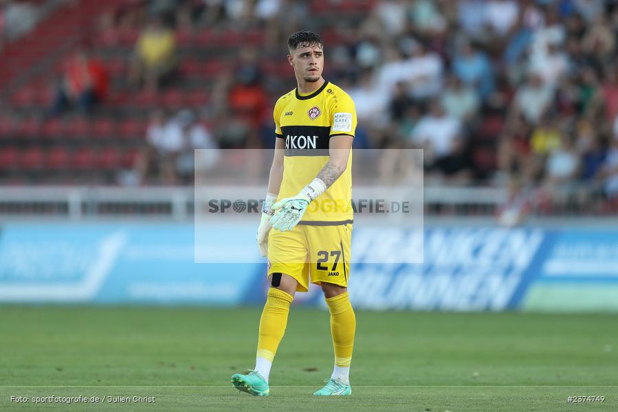 Vincent Friedsam, FLYERALARM Arena, Würzburg, 18.08.2023, sport, action, BFV, Fussball, Saison 2023/2024, 5. Spieltag, Regionalliga Bayern, TSV, FWK, TSV Aubstadt, FC Würzburger Kickers - Bild-ID: 2374749