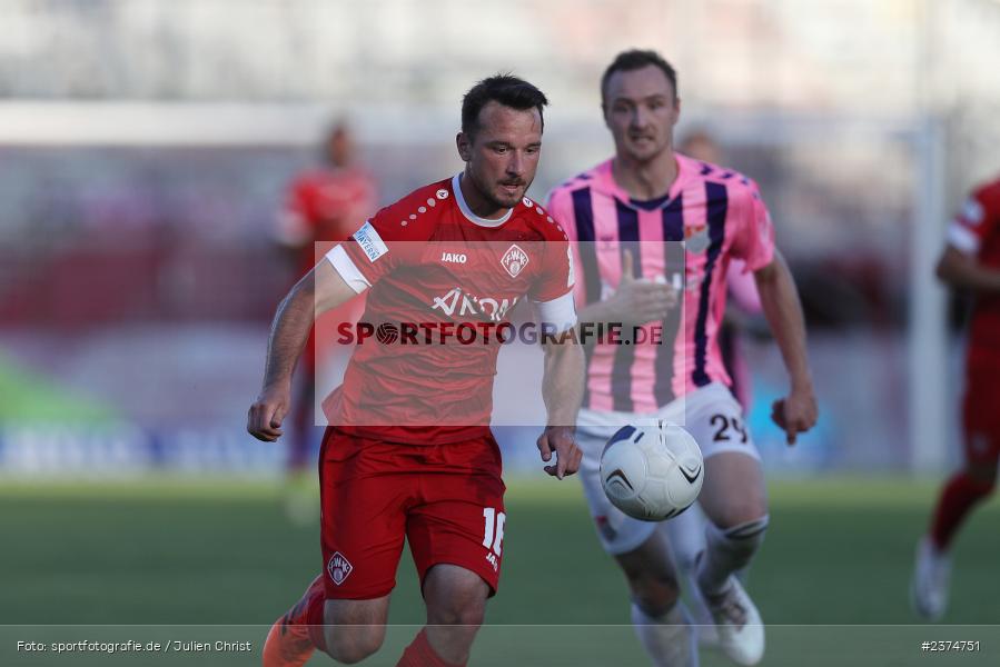 Peter Kurzweg, FLYERALARM Arena, Würzburg, 18.08.2023, sport, action, BFV, Fussball, Saison 2023/2024, 5. Spieltag, Regionalliga Bayern, TSV, FWK, TSV Aubstadt, FC Würzburger Kickers - Bild-ID: 2374751