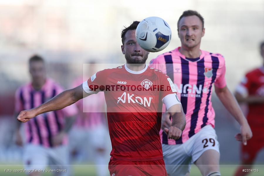 Peter Kurzweg, FLYERALARM Arena, Würzburg, 18.08.2023, sport, action, BFV, Fussball, Saison 2023/2024, 5. Spieltag, Regionalliga Bayern, TSV, FWK, TSV Aubstadt, FC Würzburger Kickers - Bild-ID: 2374753