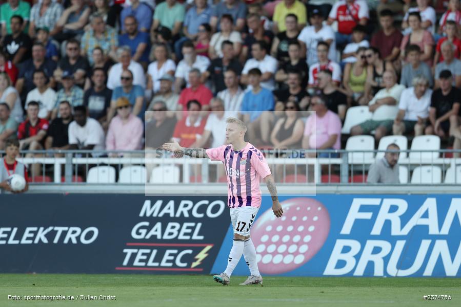 Jens Trunk, FLYERALARM Arena, Würzburg, 18.08.2023, sport, action, BFV, Fussball, Saison 2023/2024, 5. Spieltag, Regionalliga Bayern, TSV, FWK, TSV Aubstadt, FC Würzburger Kickers - Bild-ID: 2374756