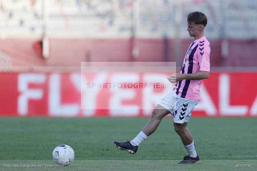 Leonard Langhans, FLYERALARM Arena, Würzburg, 18.08.2023, sport, action, BFV, Fussball, Saison 2023/2024, 5. Spieltag, Regionalliga Bayern, TSV, FWK, TSV Aubstadt, FC Würzburger Kickers - Bild-ID: 2374759