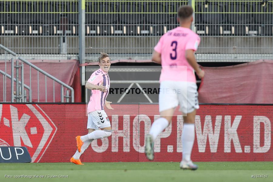 Philipp Harlass, FLYERALARM Arena, Würzburg, 18.08.2023, sport, action, BFV, Fussball, Saison 2023/2024, 5. Spieltag, Regionalliga Bayern, TSV, FWK, TSV Aubstadt, FC Würzburger Kickers - Bild-ID: 2374767