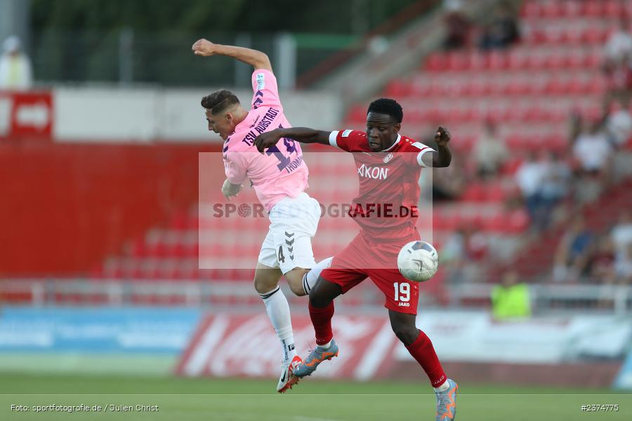 Benjika Caciel, FLYERALARM Arena, Würzburg, 18.08.2023, sport, action, BFV, Fussball, Saison 2023/2024, 5. Spieltag, Regionalliga Bayern, TSV, FWK, TSV Aubstadt, FC Würzburger Kickers - Bild-ID: 2374775