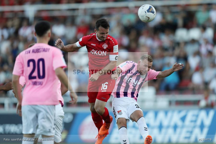 Peter Kurzweg, FLYERALARM Arena, Würzburg, 18.08.2023, sport, action, BFV, Fussball, Saison 2023/2024, 5. Spieltag, Regionalliga Bayern, TSV, FWK, TSV Aubstadt, FC Würzburger Kickers - Bild-ID: 2374778