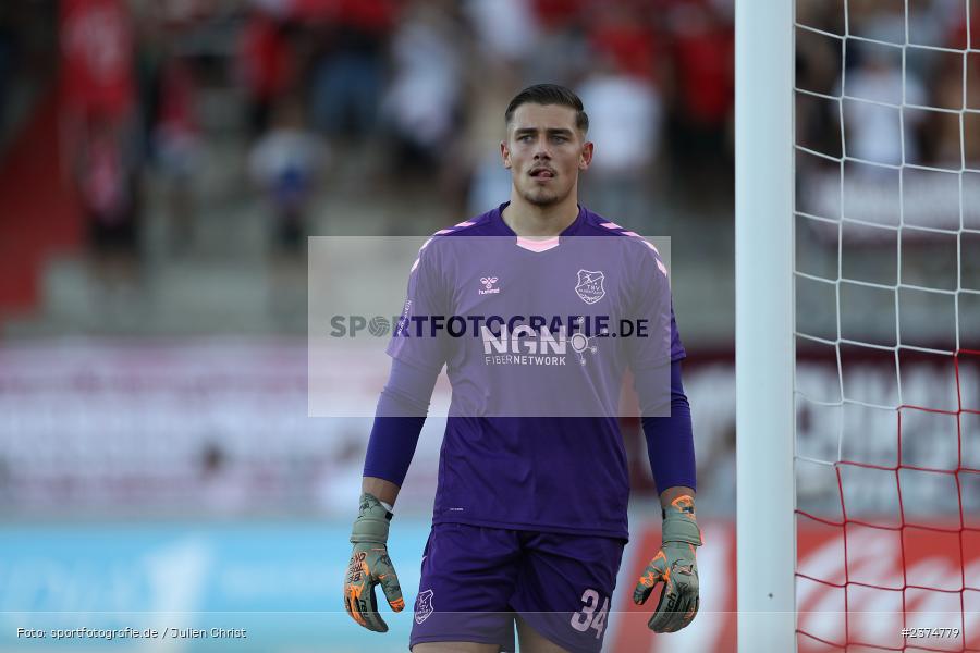 Maximilian Weisbäcker, FLYERALARM Arena, Würzburg, 18.08.2023, sport, action, BFV, Fussball, Saison 2023/2024, 5. Spieltag, Regionalliga Bayern, TSV, FWK, TSV Aubstadt, FC Würzburger Kickers - Bild-ID: 2374779