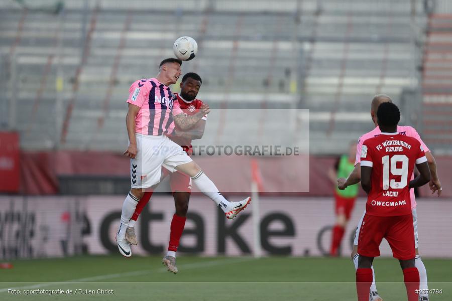 Martin Thomann, FLYERALARM Arena, Würzburg, 18.08.2023, sport, action, BFV, Fussball, Saison 2023/2024, 5. Spieltag, Regionalliga Bayern, TSV, FWK, TSV Aubstadt, FC Würzburger Kickers - Bild-ID: 2374784