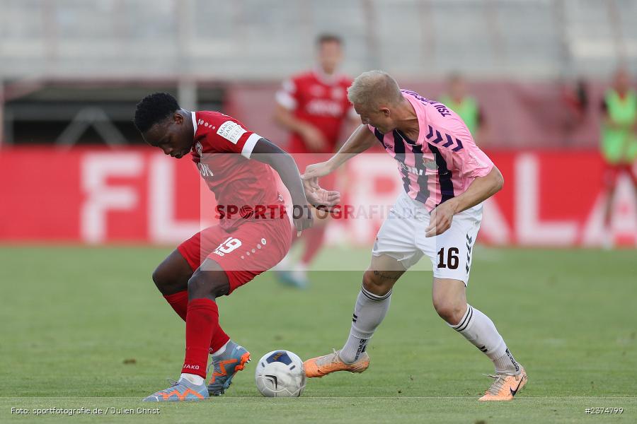 Benjika Caciel, FLYERALARM Arena, Würzburg, 18.08.2023, sport, action, BFV, Fussball, Saison 2023/2024, 5. Spieltag, Regionalliga Bayern, TSV, FWK, TSV Aubstadt, FC Würzburger Kickers - Bild-ID: 2374799