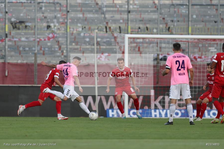 Martin Thomann, FLYERALARM Arena, Würzburg, 18.08.2023, sport, action, BFV, Fussball, Saison 2023/2024, 5. Spieltag, Regionalliga Bayern, TSV, FWK, TSV Aubstadt, FC Würzburger Kickers - Bild-ID: 2374810