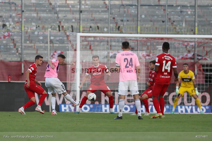 Martin Thomann, FLYERALARM Arena, Würzburg, 18.08.2023, sport, action, BFV, Fussball, Saison 2023/2024, 5. Spieltag, Regionalliga Bayern, TSV, FWK, TSV Aubstadt, FC Würzburger Kickers - Bild-ID: 2374811