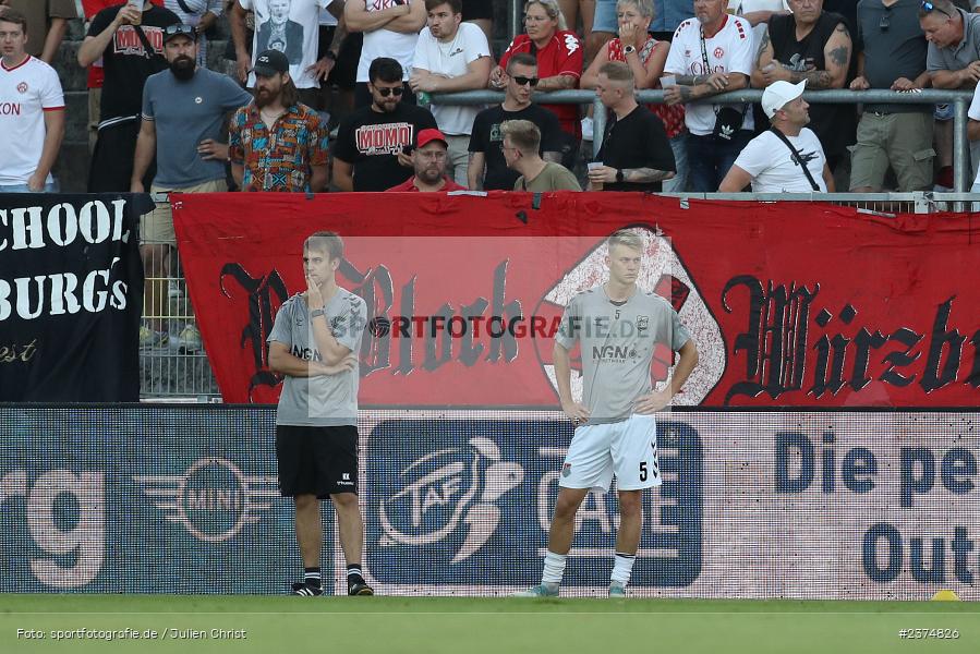 Nicolas Reinhart, FLYERALARM Arena, Würzburg, 18.08.2023, sport, action, BFV, Fussball, Saison 2023/2024, 5. Spieltag, Regionalliga Bayern, TSV, FWK, TSV Aubstadt, FC Würzburger Kickers - Bild-ID: 2374826
