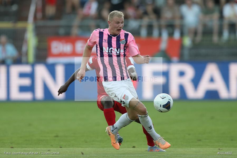 Steffen Behr, FLYERALARM Arena, Würzburg, 18.08.2023, sport, action, BFV, Fussball, Saison 2023/2024, 5. Spieltag, Regionalliga Bayern, TSV, FWK, TSV Aubstadt, FC Würzburger Kickers - Bild-ID: 2374832