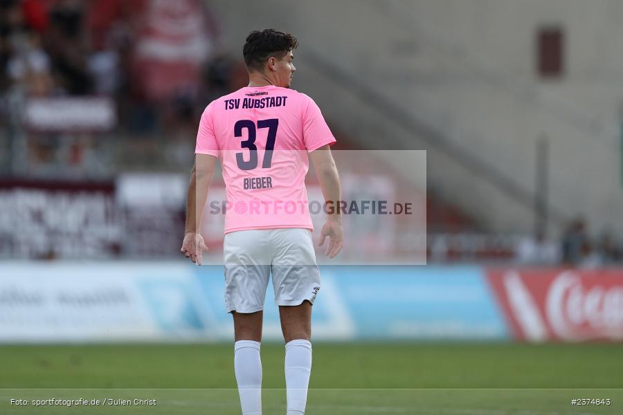 Christopher Bieber, FLYERALARM Arena, Würzburg, 18.08.2023, sport, action, BFV, Fussball, Saison 2023/2024, 5. Spieltag, Regionalliga Bayern, TSV, FWK, TSV Aubstadt, FC Würzburger Kickers - Bild-ID: 2374843