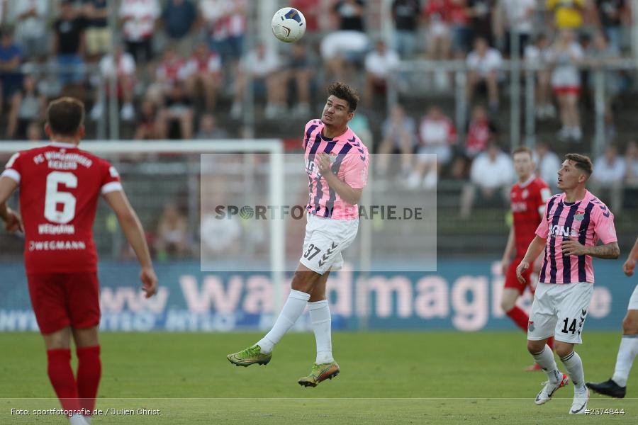Christopher Bieber, FLYERALARM Arena, Würzburg, 18.08.2023, sport, action, BFV, Fussball, Saison 2023/2024, 5. Spieltag, Regionalliga Bayern, TSV, FWK, TSV Aubstadt, FC Würzburger Kickers - Bild-ID: 2374844 Christopher Bieber, FLYERALARM Arena, Würzburg, 18.08.2023, sport, action, BFV, Fussball, Saison 2023/2024, 5. Spieltag, Regionalliga Bayern, TSV, FWK, TSV Aubstadt, FC Würzburger Kickers - Bild-ID: 2374844