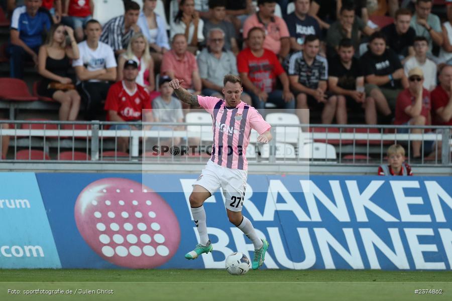Max Schebak, FLYERALARM Arena, Würzburg, 18.08.2023, sport, action, BFV, Fussball, Saison 2023/2024, 5. Spieltag, Regionalliga Bayern, TSV, FWK, TSV Aubstadt, FC Würzburger Kickers - Bild-ID: 2374862