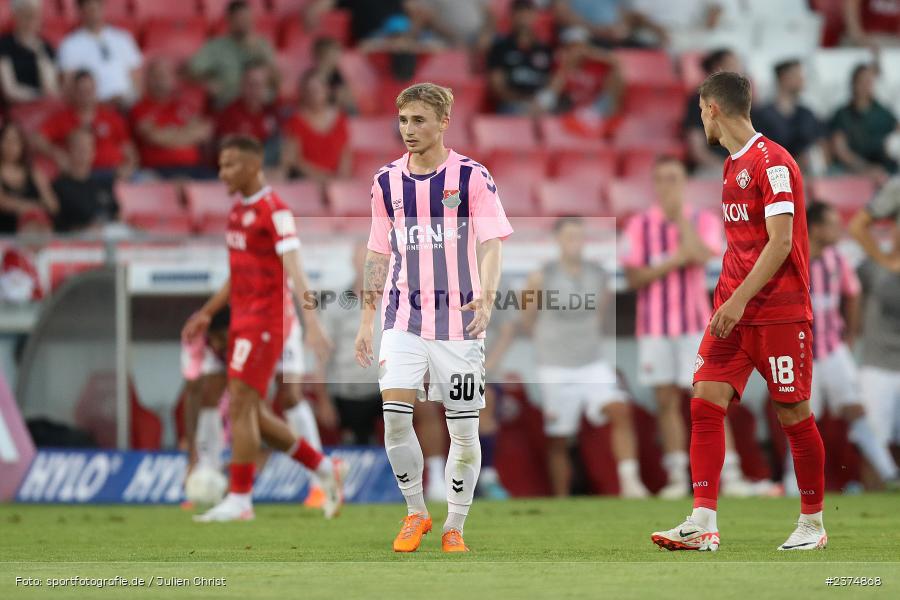 Philipp Harlass, FLYERALARM Arena, Würzburg, 18.08.2023, sport, action, BFV, Fussball, Saison 2023/2024, 5. Spieltag, Regionalliga Bayern, TSV, FWK, TSV Aubstadt, FC Würzburger Kickers - Bild-ID: 2374868
