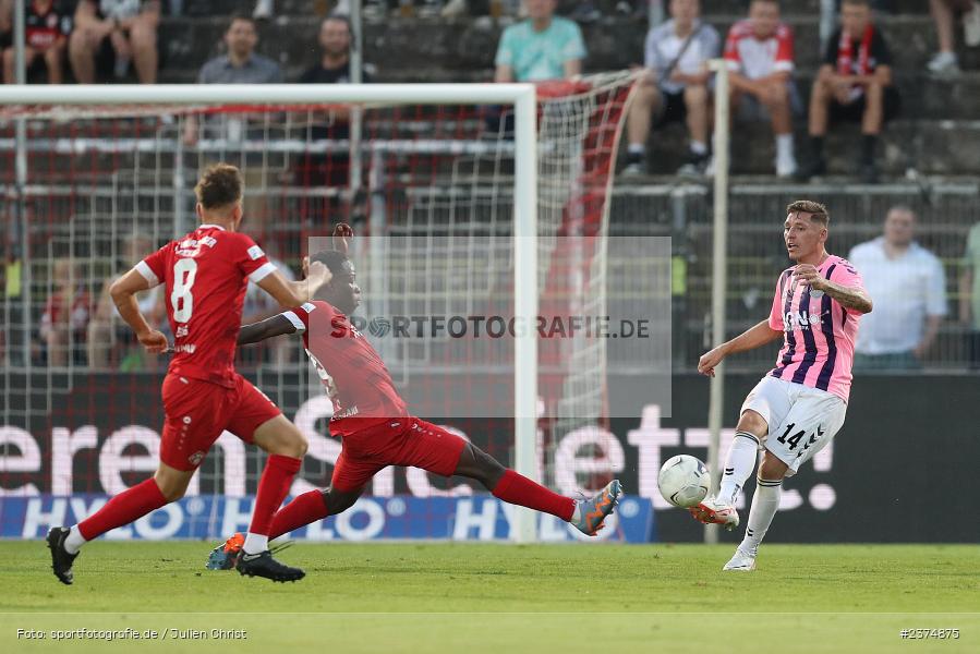 Martin Thomann, FLYERALARM Arena, Würzburg, 18.08.2023, sport, action, BFV, Fussball, Saison 2023/2024, 5. Spieltag, Regionalliga Bayern, TSV, FWK, TSV Aubstadt, FC Würzburger Kickers - Bild-ID: 2374875
