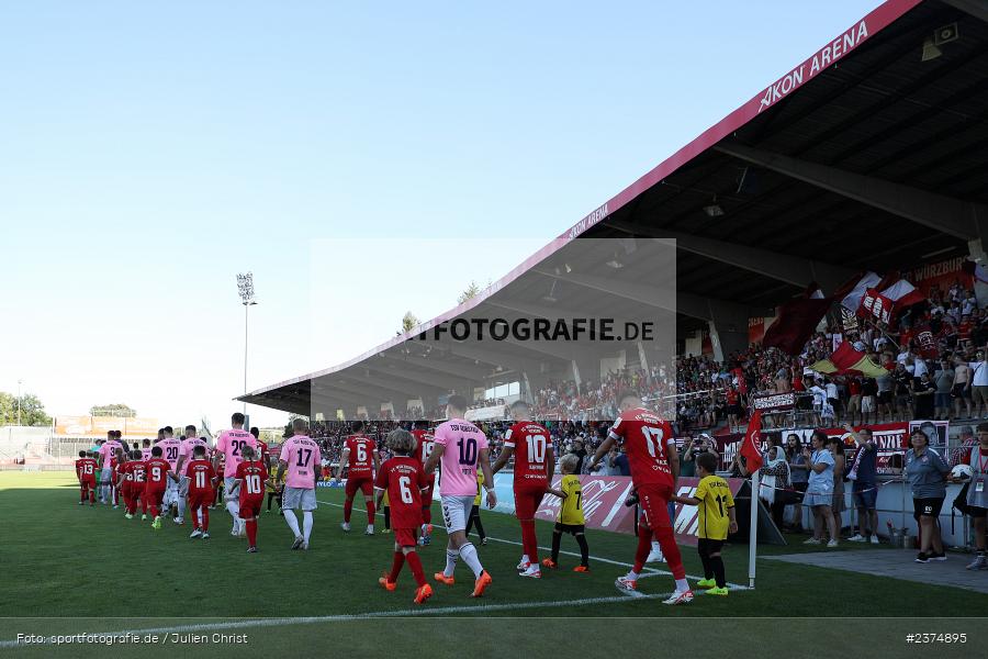 FLYERALARM Arena, Würzburg, 18.08.2023, sport, action, BFV, Fussball, Saison 2023/2024, 5. Spieltag, Regionalliga Bayern, TSV, FWK, TSV Aubstadt, FC Würzburger Kickers - Bild-ID: 2374895