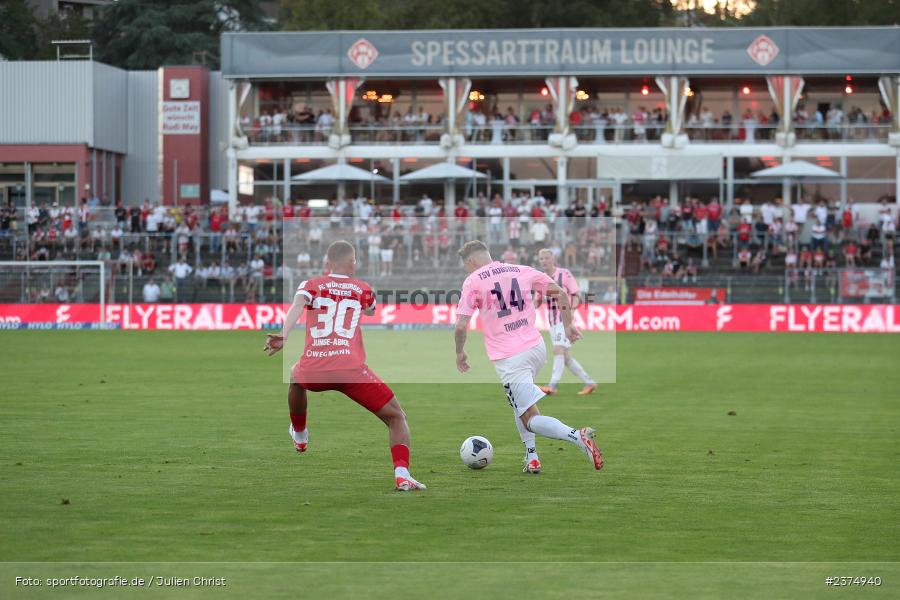 Martin Thomann, FLYERALARM Arena, Würzburg, 18.08.2023, sport, action, BFV, Fussball, Saison 2023/2024, 5. Spieltag, Regionalliga Bayern, TSV, FWK, TSV Aubstadt, FC Würzburger Kickers - Bild-ID: 2374940