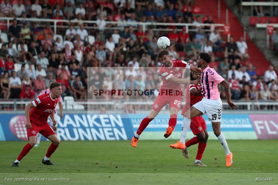 Daniel Hägele, FLYERALARM Arena, Würzburg, 18.08.2023, sport, action, BFV, Fussball, Saison 2023/2024, 5. Spieltag, Regionalliga Bayern, TSV, FWK, TSV Aubstadt, FC Würzburger Kickers - Bild-ID: 2374941
