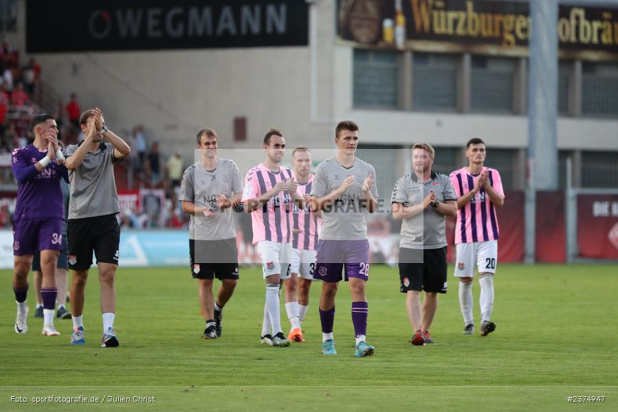 FLYERALARM Arena, Würzburg, 18.08.2023, sport, action, BFV, Fussball, Saison 2023/2024, 5. Spieltag, Regionalliga Bayern, TSV, FWK, TSV Aubstadt, FC Würzburger Kickers - Bild-ID: 2374947
