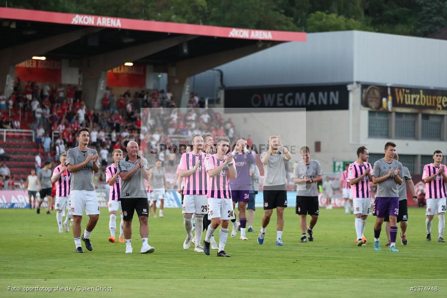 FLYERALARM Arena, Würzburg, 18.08.2023, sport, action, BFV, Fussball, Saison 2023/2024, 5. Spieltag, Regionalliga Bayern, TSV, FWK, TSV Aubstadt, FC Würzburger Kickers - Bild-ID: 2374948