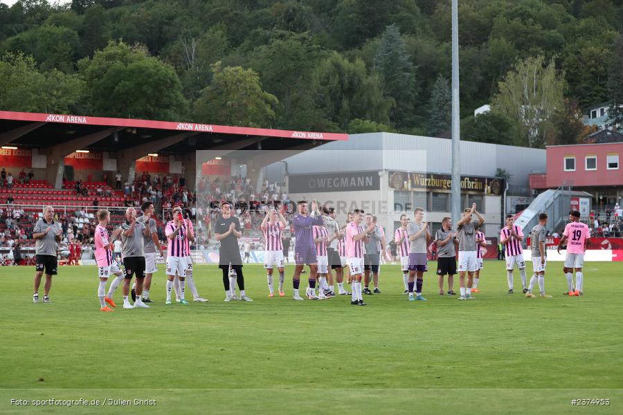 FLYERALARM Arena, Würzburg, 18.08.2023, sport, action, BFV, Fussball, Saison 2023/2024, 5. Spieltag, Regionalliga Bayern, TSV, FWK, TSV Aubstadt, FC Würzburger Kickers - Bild-ID: 2374953