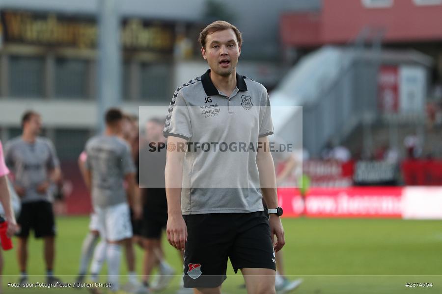 Julian Grell, FLYERALARM Arena, Würzburg, 18.08.2023, sport, action, BFV, Fussball, Saison 2023/2024, 5. Spieltag, Regionalliga Bayern, TSV, FWK, TSV Aubstadt, FC Würzburger Kickers - Bild-ID: 2374954