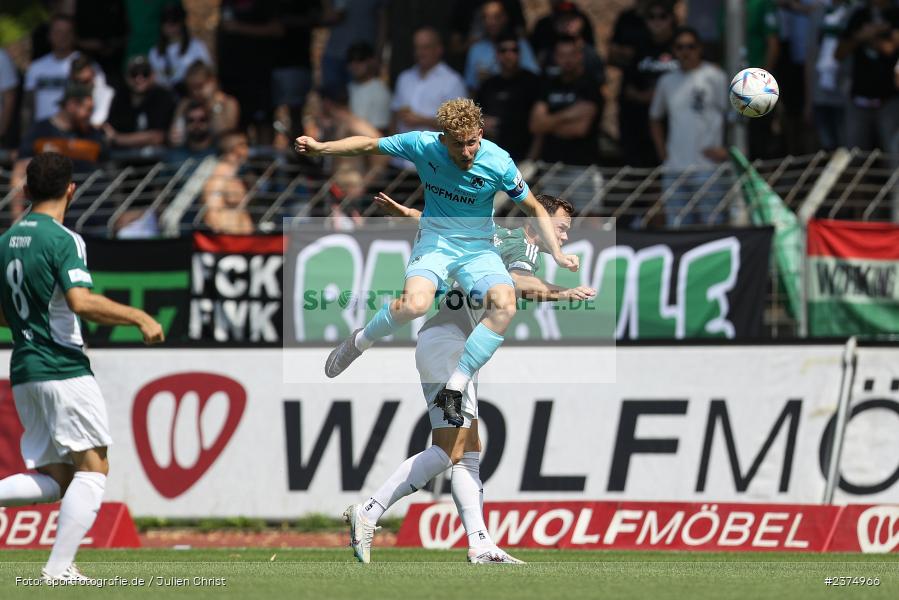 Robin Littig, sport, action, Willy-Sachs-Stadion, SpVgg Greuther Fürth II, Schweinfurt, Saison 2023/2024, SGF, Regionalliga Bayern, Fussball, FCS, BFV, 5. Spieltag, 19.08.2023, 1. FC Schweinfurt 1905 - Bild-ID: 2374966