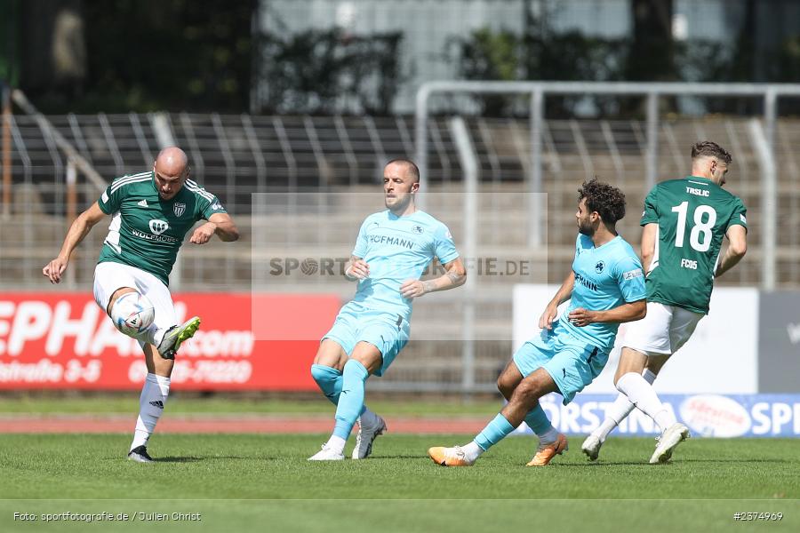 Adam Jabiri, sport, action, Willy-Sachs-Stadion, SpVgg Greuther Fürth II, Schweinfurt, Saison 2023/2024, SGF, Regionalliga Bayern, Fussball, FCS, BFV, 5. Spieltag, 19.08.2023, 1. FC Schweinfurt 1905 - Bild-ID: 2374969