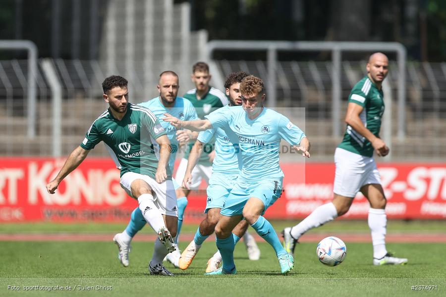 Adrian Istrefi, sport, action, Willy-Sachs-Stadion, SpVgg Greuther Fürth II, Schweinfurt, Saison 2023/2024, SGF, Regionalliga Bayern, Fussball, FCS, BFV, 5. Spieltag, 19.08.2023, 1. FC Schweinfurt 1905 - Bild-ID: 2374971