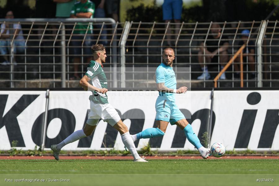 Daniel Adlung, sport, action, Willy-Sachs-Stadion, SpVgg Greuther Fürth II, Schweinfurt, Saison 2023/2024, SGF, Regionalliga Bayern, Fussball, FCS, BFV, 5. Spieltag, 19.08.2023, 1. FC Schweinfurt 1905 - Bild-ID: 2374976