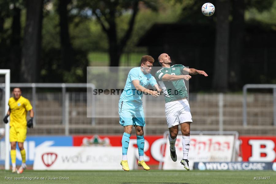 Adam Jabiri, sport, action, Willy-Sachs-Stadion, SpVgg Greuther Fürth II, Schweinfurt, Saison 2023/2024, SGF, Regionalliga Bayern, Fussball, FCS, BFV, 5. Spieltag, 19.08.2023, 1. FC Schweinfurt 1905 - Bild-ID: 2374977