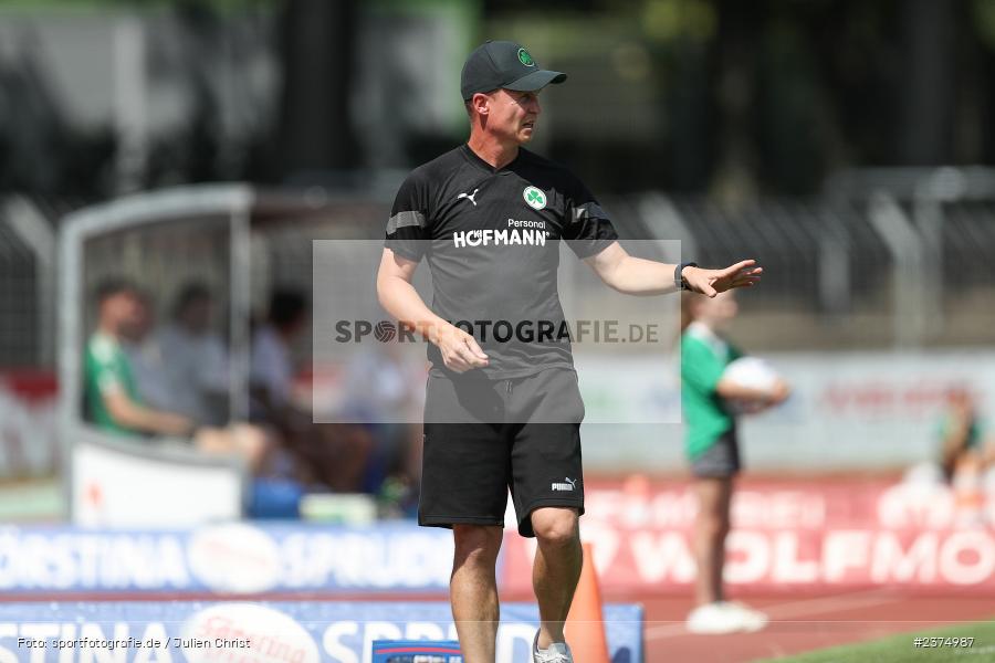 Petr Ruman, sport, action, Willy-Sachs-Stadion, SpVgg Greuther Fürth II, Schweinfurt, Saison 2023/2024, SGF, Regionalliga Bayern, Fussball, FCS, BFV, 5. Spieltag, 19.08.2023, 1. FC Schweinfurt 1905 - Bild-ID: 2374987