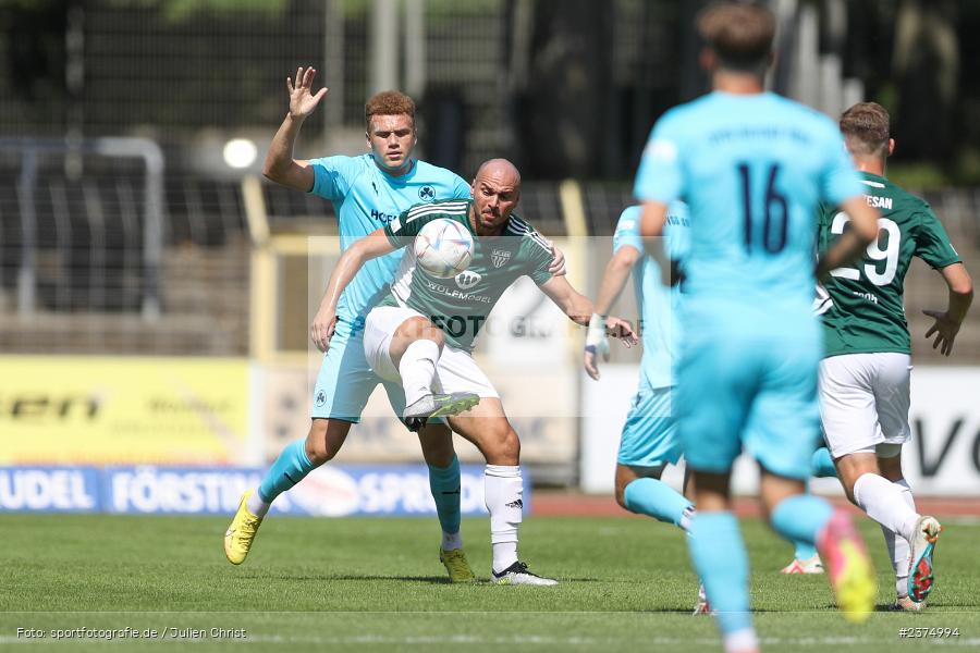 Adam Jabiri, sport, action, Willy-Sachs-Stadion, SpVgg Greuther Fürth II, Schweinfurt, Saison 2023/2024, SGF, Regionalliga Bayern, Fussball, FCS, BFV, 5. Spieltag, 19.08.2023, 1. FC Schweinfurt 1905 - Bild-ID: 2374994